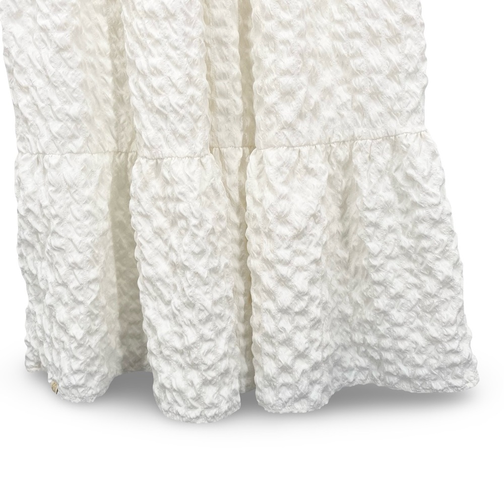 Simply Southern White Textured Tiered Ruffle Maxi Dress Size Medium - Picture 7 of 12